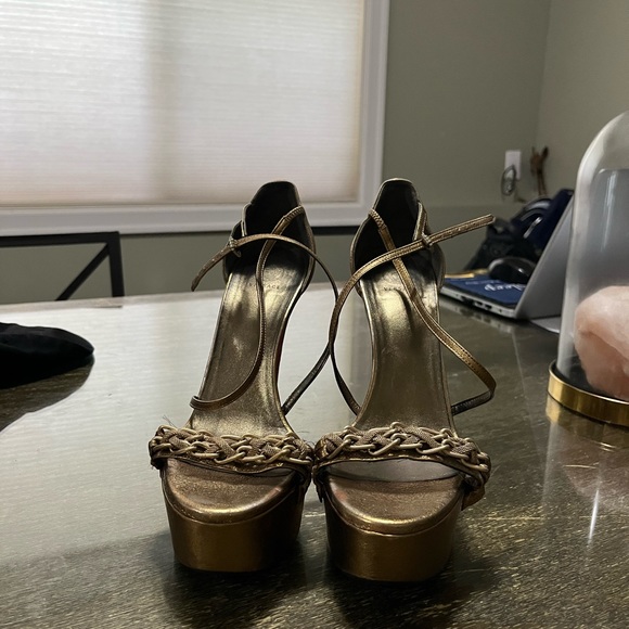 Gold Versace Platforms - Picture 5 of 5